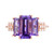 Amethyst (3-1/4 ct. t.w.) & Diamond (1/5 ct. t.w.) in 14k Rose Gold