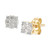 Diamond Cluster Stud Earrings (1/4 ct. t.w.) in 10k Gold
