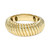 Ribbed Texture Statement Ring in 14k Gold