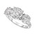Diamond Triple Halo Cluster Engagement Ring (2 ct. t.w.) in 14k White Gold