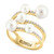 EFFY® Freshwater Pearl (5-7mm) & Diamond (1/4 ct. t.w.) Coil Ring in 14k Gold