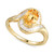 Citrine (1-1/8 ct. t.w.) & Diamond (1/4 ct. t.w.) Ring in 14k Gold