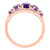 EFFY® Amethyst (2 ct. t.w.) & Diamond (1/5 ct. t.w.) Oval Five Stone Ring in 14k Rose Gold