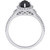 Diamond Oval Black Halo Engagement Ring (1 ct. t.w.) in 14k White Gold