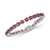 Garnet Bracelet (18 ct. t.w.) in Sterling Silver