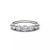 Moissanite Graduated Seven Stone Band 7/8 ct. t.w. Diamond Equivalent in 14k White, Yellow, or Rose Gold