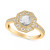 Art Carved Diamond Rose-Cut Halo Engagement Ring (3/4 ct. t.w.) in 14k White, Yellow or Rose Gold