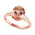 EFFY® Morganite (3-1/2 ct. t.w.) & Diamond (1/5 ct. t.w.) Ring in 14k Rose Gold