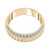 Diamond Textured Bilevel Ring (1/6 ct. t.w.) in 14k Gold-Plated Sterling Silver, Created for Macy's