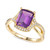 Amethyst (2-1/10 ct. t.w.) & Diamond (1/4 ct. t.w.) in 14k Gold