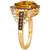 Cinnamon Citrine (2-7/8 ct. t.w.) & Diamond (7/8 ct. t.w.) Pear Halo Statement Ring in 14k Gold