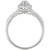 Diamond Oval Halo Split Shank Engagement Ring (1/3 ct. t.w.) in 10k White Gold