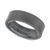 Pure Raw Men's Band in Tungsten with Black Nano-Tech Coating
