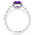 Amethyst (3-1/7 ct. t.w.) and Diamond (1/4 ct. t.w.) Ring in 14K White Gold