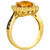 Cinnamon Citrine (2-1/10 ct. t.w.) & Diamond (1/2 ct. t.w.) Halo Ring in 14k Gold