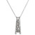 Chocolate Diamond (1/3 ct. t.w.) & Nude Diamond (1/8 ct. t.w.) Ladder Pendant Necklace in 14k White Gold, 18" +2"