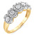 Diamond Five Halo Ring (1 ct. t.w.) in 14k Gold