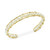 Cultured Freshwater Pearl (5mm) Cuff Bracelet in 14k Gold-Plated Sterling Silver