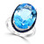 Swiss Blue Topaz (13-7/8 ct. t.w.) & Sapphire (1/2 ct. t.w.) in 14k White Gold