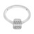 Diamond Round & Baguette Cluster Ring (1/3 ct. t.w.) in 14k White Gold, Created for Macy's