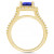 Tanzanite (2-3/4 Ct. t.w.) and Diamond (3/4 Ct. t.w.) Halo Ring