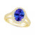 Tanzanite (2-3/4 Ct. t.w.) and Diamond (3/4 Ct. t.w.) Halo Ring