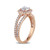 Certified Diamond (1 ct. t.w.) Halo Engagement Ring in 14k Rose Gold