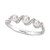 Cultured Freshwater Pearl (3-4mm) & Diamond (1/10 ct. t.w.) Swirl Ring in 14k White Gold