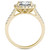 Moissanite Cushion Halo Ring (2-7/8 ct. tw. Diamond Equivalent) in 14k Gold