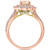 Morganite (7/8 ct. t.w.) & Diamond (7/8 ct. t.w.) Double Halo Ring in 14k Rose Gold