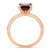 Garnet (2-1/8 ct.t.w.) and Diamond (1/10 ct.t.w.) Ring in 10k Rose Gold