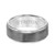Men's Crystalline Finish Tungsten Comfort Fit Wedding Band in White & Gray Tungsten Carbide