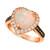 Neopolitan Opal (1-7/8 ct. t.w.) & Diamond (1/3 ct. t.w.) Heart Ring in 14k Rose Gold