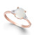 Opal (3/4 ct. t.w.) and Diamond Accent Ring in 14k Rose Gold
