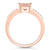 Morganite and Diamond Ring (2 ct.t.w and 1/8 ct.t.w) 14K Rose Gold