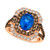 Blueberry Tanzanite (1-3/4 ct. t.w.), Chocolate Diamonds (7/8 ct. t.w.) & Nude Diamonds (3/8 ct. t.w.) Ring in 14k Rose Gold