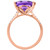 EFFY® Amethyst (4-3/8 ct. t.w.) & Diamond (1/8 ct. t.w.) Statement Ring in 14k Rose Gold