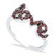 Garnet (1 ct. t.w.) 'Love' Ring in Sterling Silver