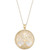 Mother-of-Pearl Family Tree Medallion 18" Pendant Necklace in 14k Gold
