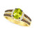 Green Apple Peridot (1-1/5 ct. t.w.), Chocolate Diamonds (1/4 ct. t.w) & Vanilla Diamonds (1/4 ct. t.w.) Ring in 14k Yellow Gold