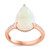 EFFY® Ethiopian Opal (4-5/8 ct. t.w.) & Diamond (1/4 ct. t.w.) Ring in 14k Rose Gold