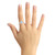 Aquamarine and Diamond Ring (1- 1/7 ct.t.w and 1/8 ct.t.w) 14K White Gold