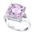 Pink Amethyst (6-1/10 ct. t.w.) & Diamond (1/20 ct. t.w.) Statement Ring in Sterling Silver