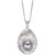 Mabé Blister Pearl (34 x 24mm) 18" Pendant Necklace in Sterling Silver