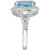 Blue Topaz (6-1/2 ct. t.w.) & White Topaz (1 ct. t.w.) Ring in Sterling Silver