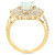 EFFY® Opal (1 ct. t.w.) & Diamond (1/4 ct. t.w.) Starburst Halo Ring in 14k Gold