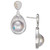 Mabé Blister Pearl (24 x 18mm, 10 x 8mm) Drop Earrings in Sterling Silver