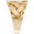 Polished Basketweave Openwork Statement Ring in 10k Gold