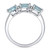 Aquamarine (1-1/5 ct. t.w. ) & Diamond (1/20 ct. t.w.) Ring in 14k White Gold
