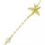 Cultured Freshwater Pearl (4mm) & Starfish Ankle Bracelet in 18k Gold-Plated Sterling Silver, Created for Macy's